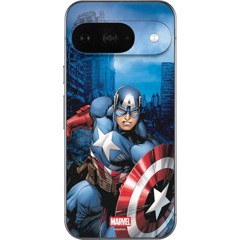 Marvel Captain America Portrait Google Pixel 9 Skin